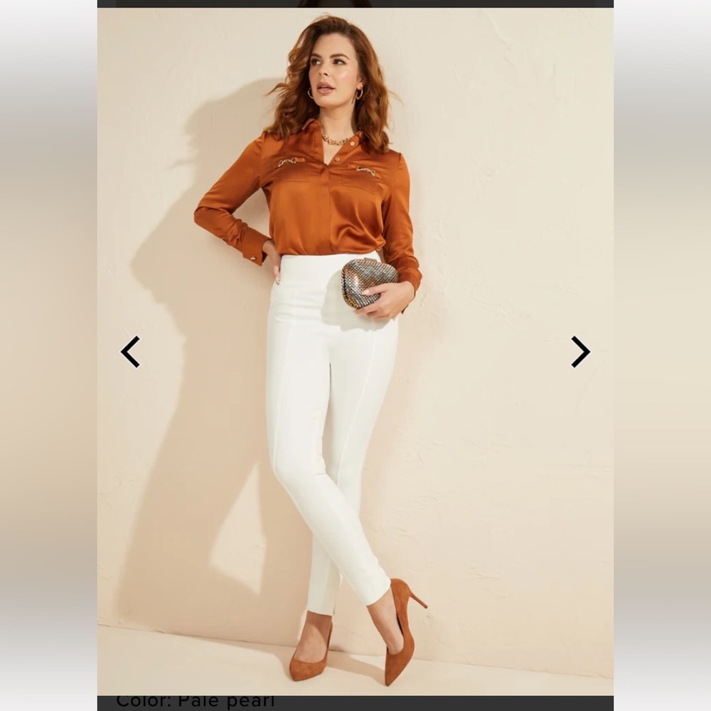Marciano High Waisted Skinny Dress Pants - Size XL (10)